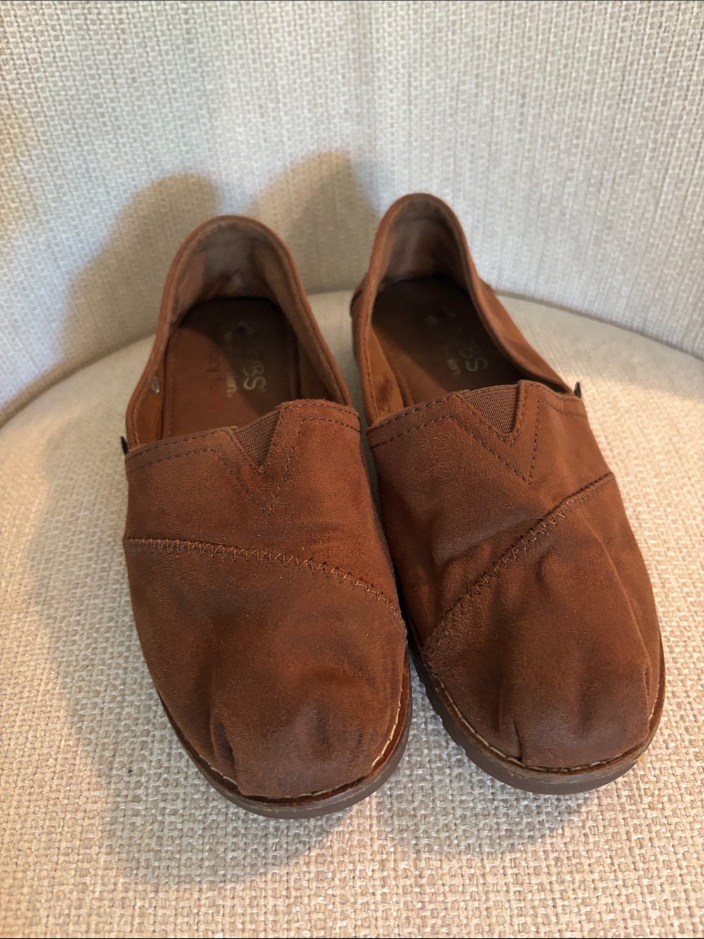 Size 6.5 Bob’s Women's Brown Suede Slip-On Loafers